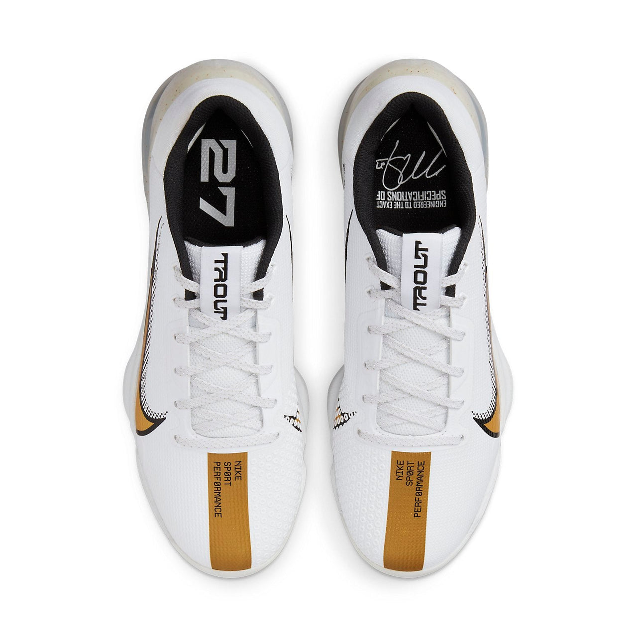 Nike Force Zoom Trout 7 Pro 'White Metallic Gold' CQ7224-106