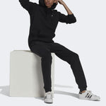 adidas originals Solid Color Small Label Fleece Lined Hoodie 'Black' H34652