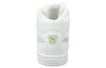 PUMA Mid Leather Fur Lined Cozy Stay Warm Mid-Top Casual Skate Shoes Unisex White Fleece Lined 364977-02