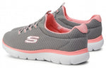 (WMNS) Skechers Summits 'Grey Pink' 12980-GYPK