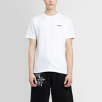 Men's Off-White SS22 Solid Color Cotton Zebra Printing Short Sleeve White T-Shirt OMAA027S22JER0100110