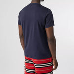 Burberry Monogram Motif Pattern Cotton Male Blue 80140221