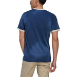 Men's adidas originals SS22 Stripe Logo Tie Dye Short Sleeve Blue T-Shirt HL9275