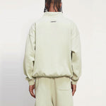 Fear of God Essentials FW20 Half Zip Sweatshirt 'Sage' 0192250500213012