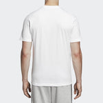 adidas Letter Logo Applique Sports Short-sleeve Tee Men White DQ3056