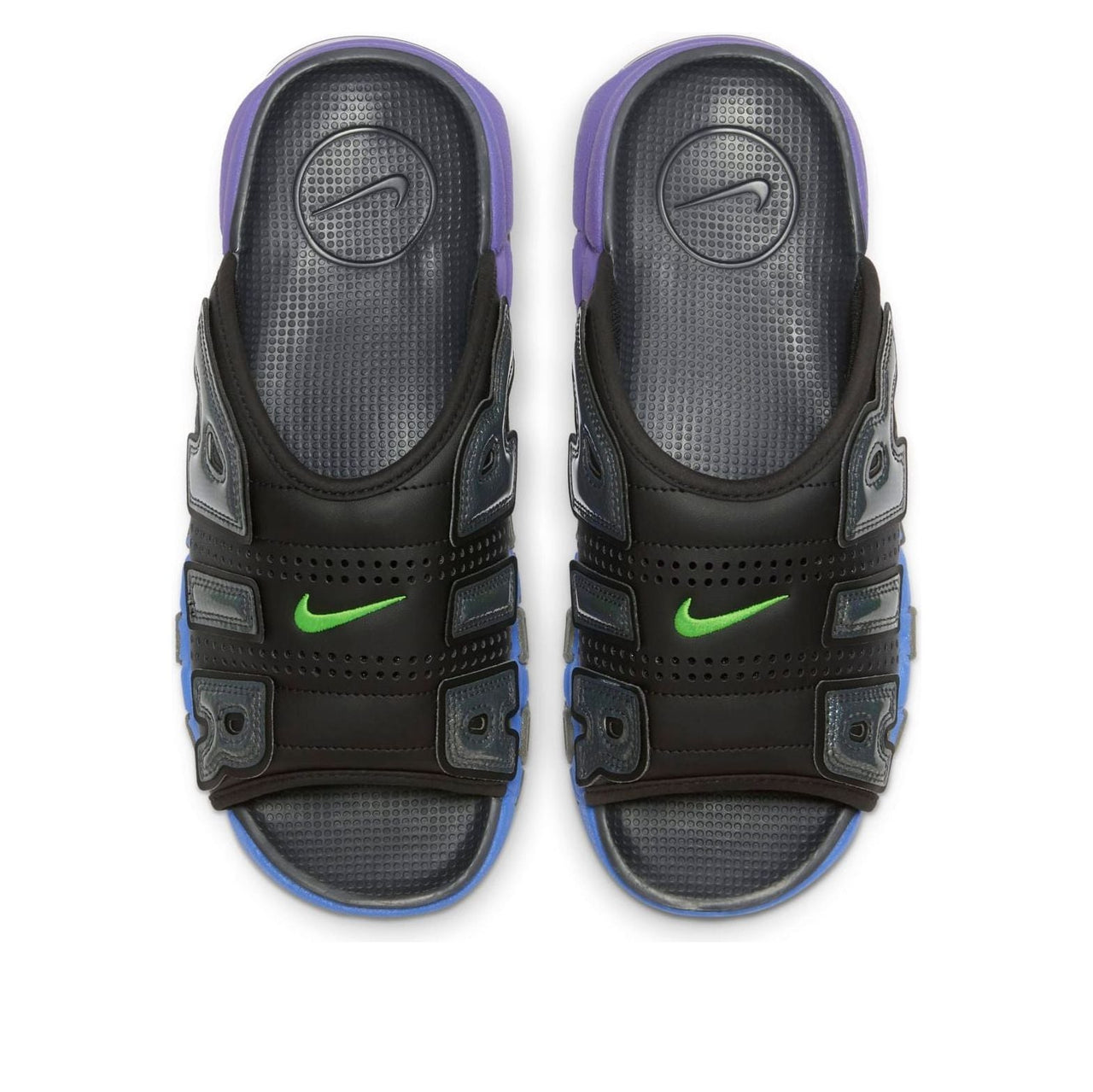 Nike Air More Uptempo Slides 'Black Blue Purple Gradient' FN8893-034