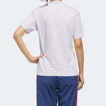 (WMNS) adidas neo Athleisure Casual Sports Small Stand Collar Short Sleeve Purple GD8562