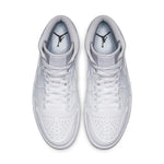 Air Jordan 1 Mid 'Triple White 2019' 554724-129