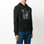 Off-White Pascal Painting Printing Hooded Pullover Men Black OMBB034F20FLE0111001