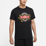 Nike LeBron Pattern Printing Round Neck Short Sleeve Black DN2902-010