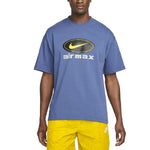 Men's Nike Logo Alphabet Printing Breathable Round Neck Short Sleeve Dark Blue T-Shirt DV9400-410
