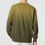 Men's Nike Gradient Logo Casual Loose Long Sleeves Pullover Round Neck Dark Green DQ4628-325