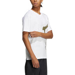 adidas Wj Gfx Story Casual Breathable Round Neck Sports Short Sleeve White HE5175
