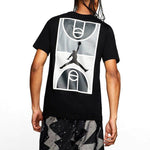 Air Jordan Back Stadium Large Printing Short Sleeve Black CJ6291-010