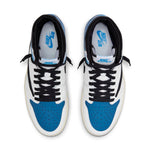Air Jordan 1 Retro High x Fragment Design x Travis Scott 'Sail Black Military Blue' DH3227-105