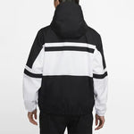 Nike Men's Jacket Hooded Sportswear Polyester 'Black White' CJ4835-100