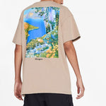Men's Nike ACG Landscape Pattern Printing Round Neck Short Sleeve Khaki T-Shirt DA4877-247