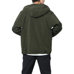 Nike Sportswear Logo Embroidered Hooded Solid Color Jacket 'Dark Green' DD4883-355