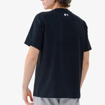 MLB  Disney Mickey Crossover New York Yankees Basic Printing Round Neck Short Sleeve Unisex Black 31TSK3031-50L