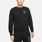Nike Embroidered Fleece Lined Stay Warm Round Neck Pullover Black DD5079-010