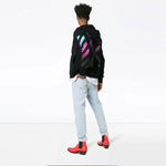 Off-White Gradient Arrows Sketch Mens Long Sleeve Sweater OMBE001F181920051088