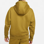 Men's Nike Small Logo Embroidered Solid Color Pullover Long Sleeves Hooded Sports Yellow CV0552-318