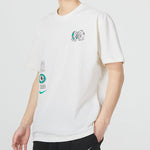 Nike Bonsai Alphabet Casual Printing Short Sleeve White DM1314-901