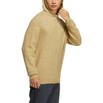 Men's adidas Gt Wool Hd Embroidered Label Logo Hooded Long Sleeves Khaki HG3263