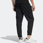 Men's adidas neo Logo Printing Solid Color Casual Long Pants/Trousers Black HD4705