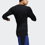 adidas TF Turf Warm Ls Casual Sports Long Sleeves Round Neck Black GT9516