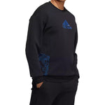 adidas Crew Sweatshirts 'Black Blue' HE2912