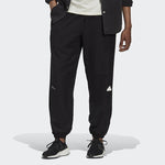 Men's adidas Solid Color Logo Bundle Feet Straight Sports Pants/Trousers/Joggers Autumn Black HN1933