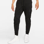 Air Jordan Zion Performance Alphabet Embroidered Solid Color Bundle Feet Sports Pants Black DJ5874-010