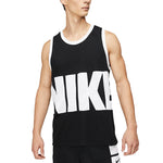 Men's Nike Large Logo Printing Sports Basketball Jersey/Vest Black DA1042-010