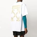 Off-White Diagonal Arrows Tape Short Sleeve OMAA038R201850020148