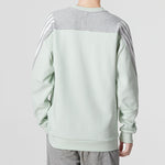 Men's adidas Fi 3S Crew Classic Colorblock Athleisure Casual Sports Round Neck Green HK4564
