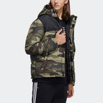 adidas neo M Dwn Camo Puff Camouflage Colorblock Sports With Down Feather Jacket Camouflage H45238