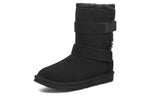(WMNS) UGG Bailey Graphic Logo Strap Boot 'Black' 1137074-BLK
