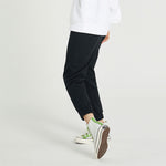 (WMNS) Converse Solid Color Lacing Bundle Feet Sports Pants/Trousers/Joggers Dark Black 10022965-A03