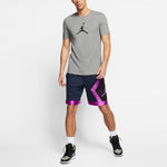 Air Jordan Jumpman Diamond Quick Dry Mesh Splicing Basketball Shorts Navy Blue AV3207-451