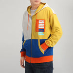 PUMA Full-Zip Hooded Jacket Gray Blue Yellow 530712-05
