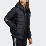 adidas neo M Dwn 3S Puf Jk Metallic Sports hooded down Jacket Black H45283