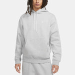 Men's Nike Logo Embroidered Solid Color Fleece Lined Casual Gray DA0316-063