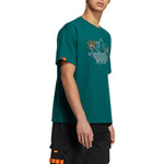 adidas originals Cartoon Pattern Logo Sports Round Neck Short Sleeve Green HR6461