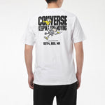 Converse Alphabet Cartoon Printing Sports Short Sleeve White 10021124-A02