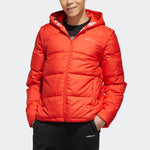 adidas neo Sports hooded Detachable Long Sleeves Down Jacket Orange Red EI4431