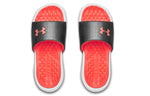 (WMNS) Under Armour Playmaker Fixed Strap Slippers Black/Orange 3000063-104