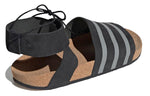 (WMNS) adidas Adilette Ankle Wrap 'Black Grey' EG3850