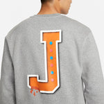 Air Jordan Classic Flying Solid Color Fleece Lined Round Neck Sweatshirt 'Carbon Grey' FD0594-091