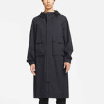 Men's Nike ESC Series Every Stitch Series Solid Color Long Sleeves Hooded Windbreaker Jacket Black DH2906-010